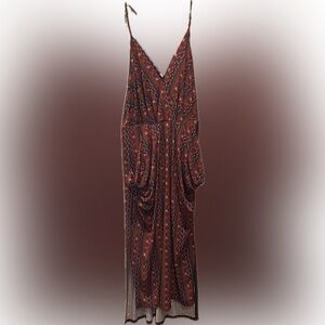 BCBGeneration Brown and Black Maxi Dress